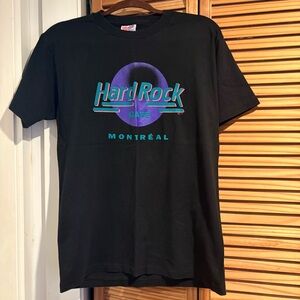 Vintages Hard Rock Cafe Montreal Black T-Shirt size medium